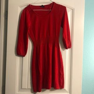 red h&m dress